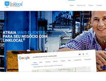 Tablet Screenshot of linklocal.com.br